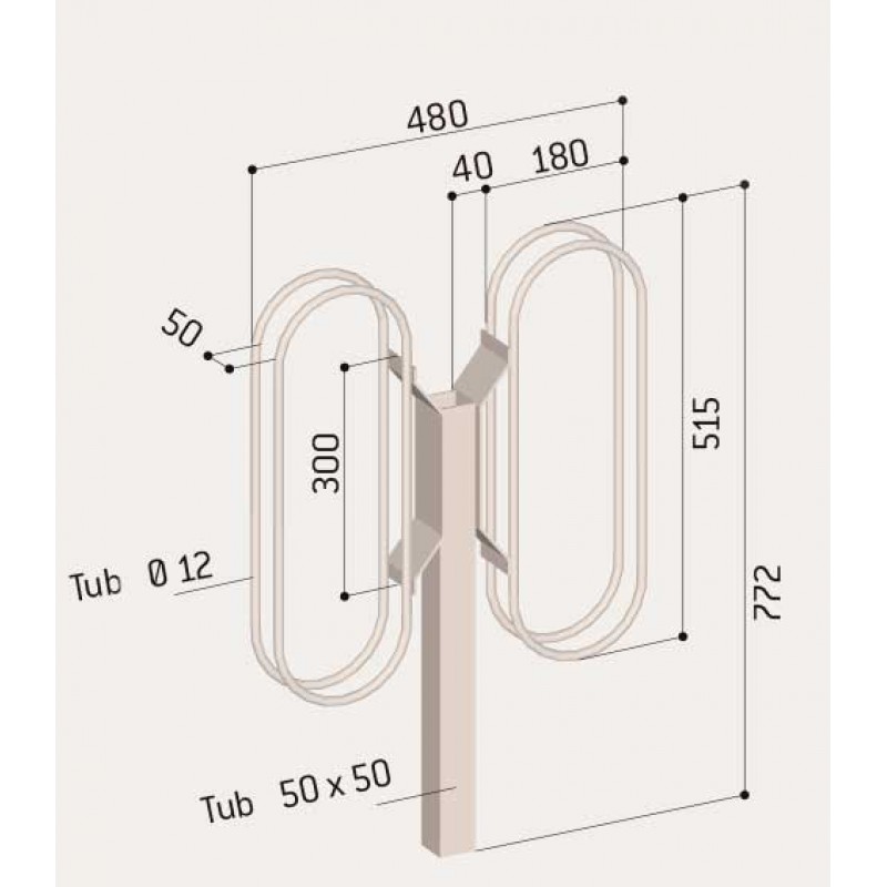 Aparcabicicletes Mural Fix | Suport de Paret per a Bicicletes